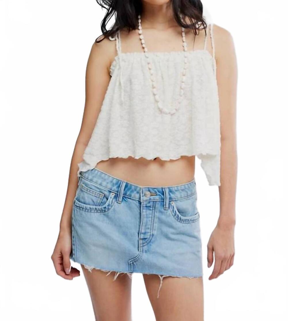 NEW FREE PEOPLE women's briana tank top in white
